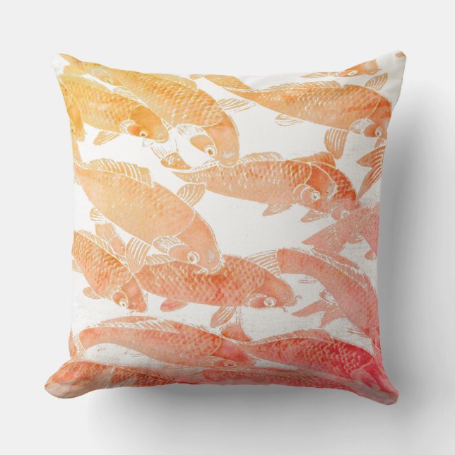 Throw Pillow-Koi Pillow (Front)