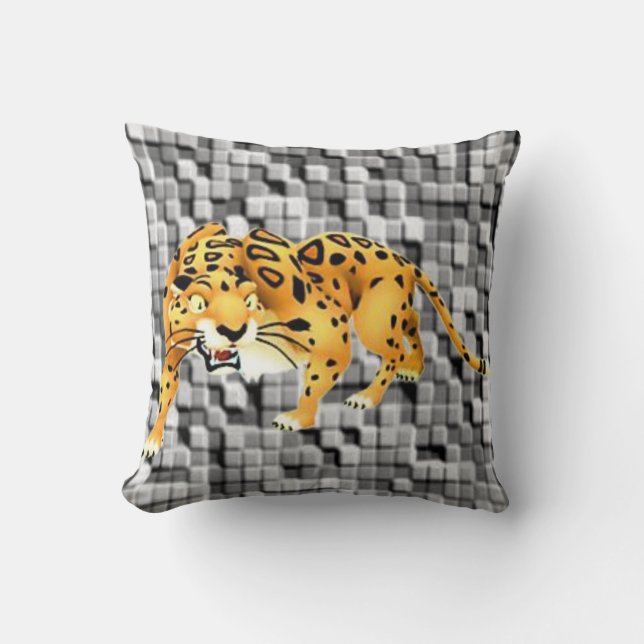 Throw Pillow Leopard (Front)
