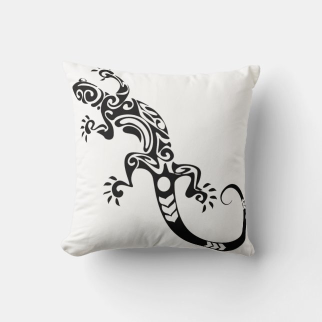 Throw Pillow-Lizard Pillow (Front)