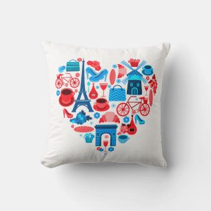 Throw Pillow-Love Paris Pillow
