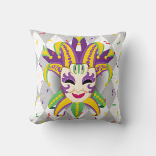 Throw Pillow Mardi Gras