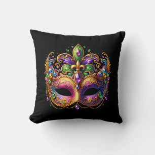 Throw Pillow Mardi Gras
