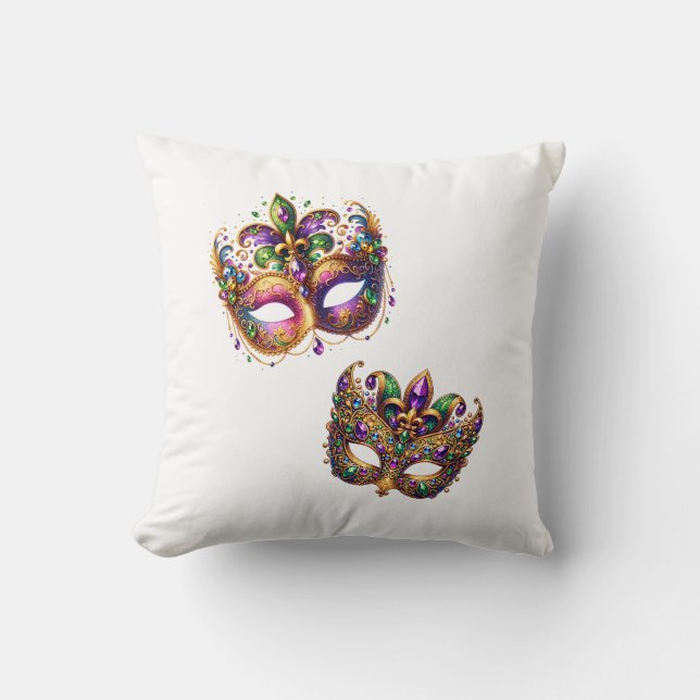 Throw Pillow Mardi Gras (Front)