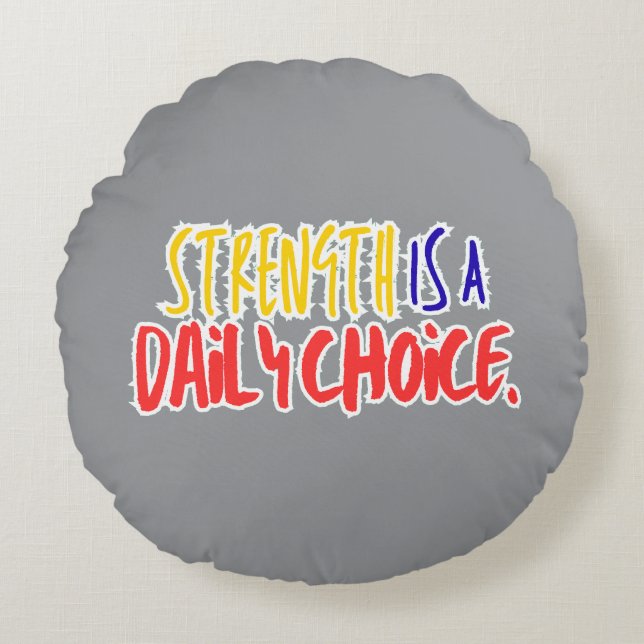 Throw Pillow – Minimalist Motivational Home Décor (Front)