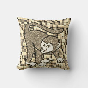 Throw Pillow Monkey