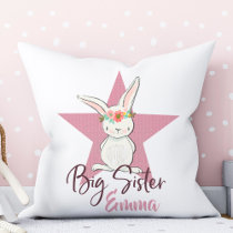 Throw Pillow Nursery girl decoration Big Sister