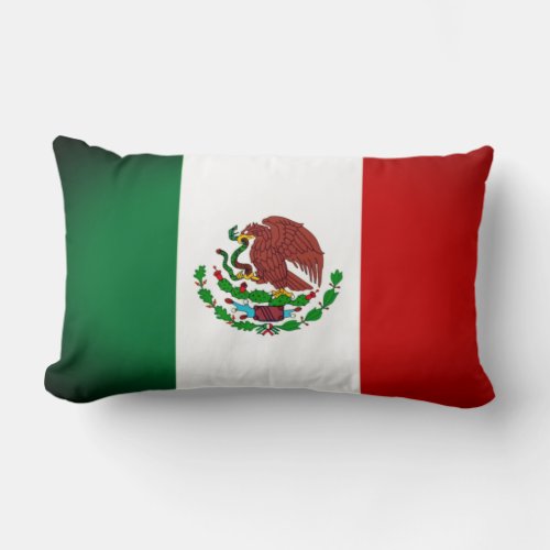 Throw Pillow of Mexican Flag