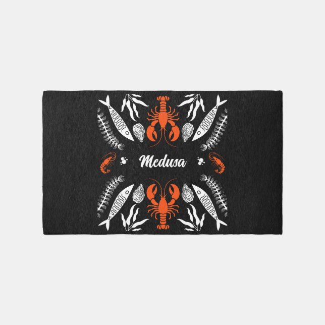 Throw Pillow Outdoor Rug (Front)