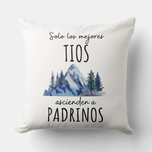 Throw Pillow Padrinos De Bautizo