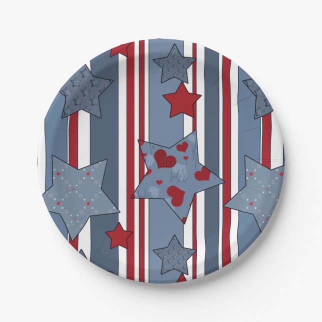 Throw Pillow Paper Plates (Front)