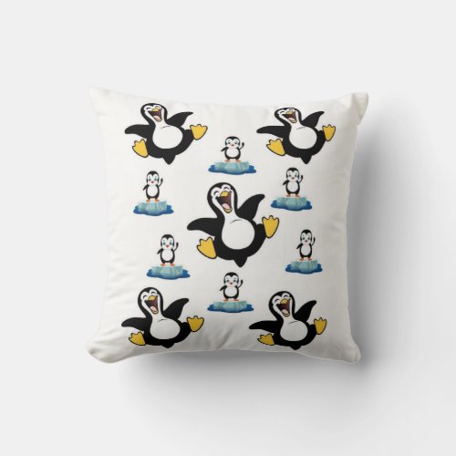 Throw Pillow Penguin