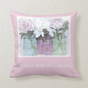 Throw Pillow Peonies from the Garden