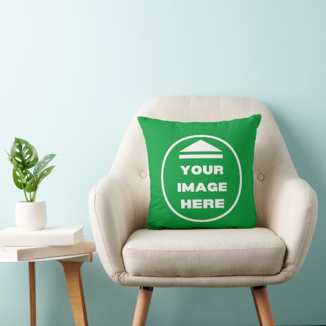 Throw Pillow - Personalized - Add Image / Text  (Chair)
