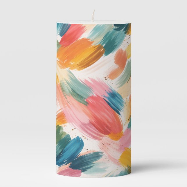 Throw Pillow Pillar Candle (Front)