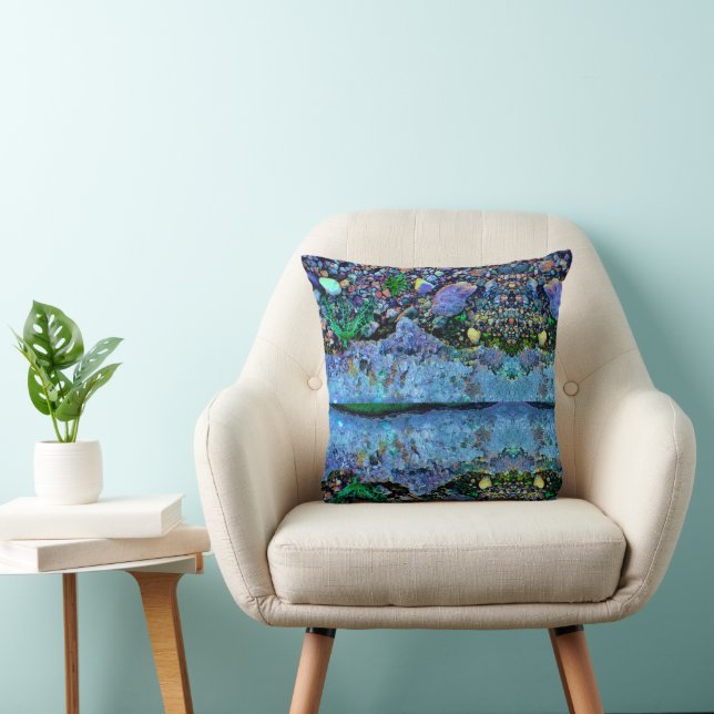 Throw Pillow pillowcase summer beach house decor (Chair)