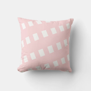 Throw Pillow Pink & White Stripe