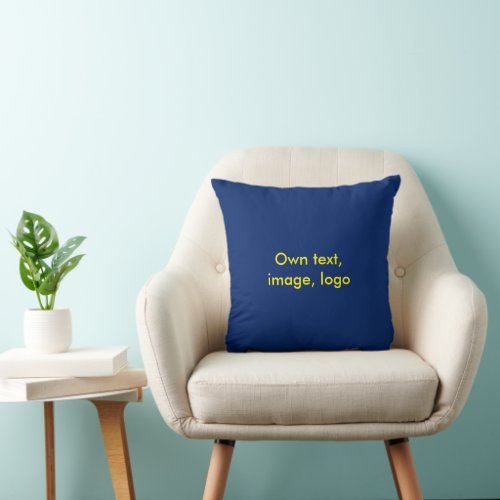 Throw Pillow Polyester uni Blue