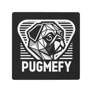Throw Pillow - Pugmefy Metal Print