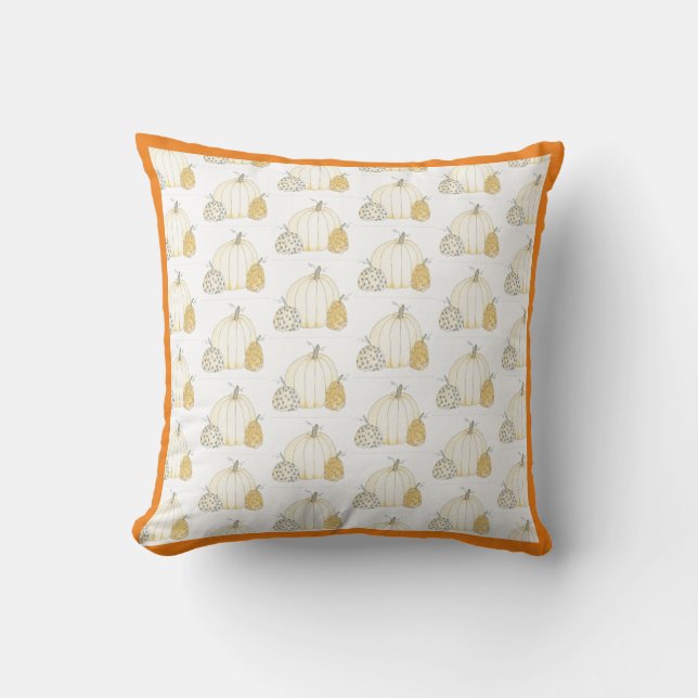 Throw Pillow - Pumpkin Trio (Front)