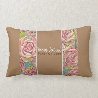 Jewish Gifts | Purim Festival Presents | Home Decor, Bedroom, Lightning, Accents, Designs Throw Pillow Purim Festival Feast Of Lots Gold