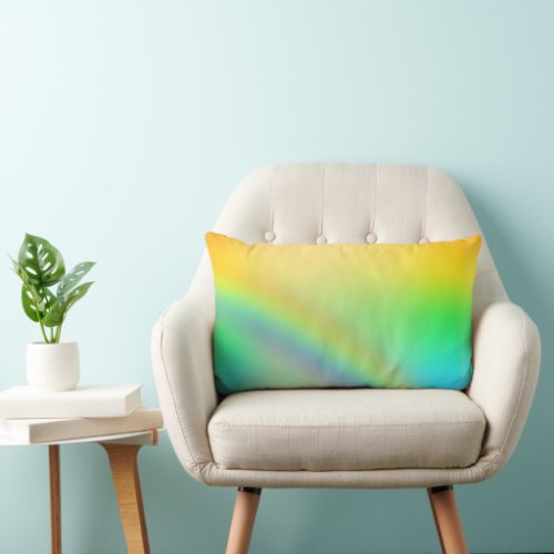 Throw Pillow _ Rainbow design