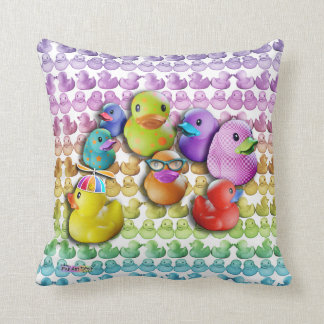 THROW PILLOW - RUBBER DUCKIES - RUBBER DUCK