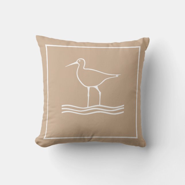 Throw Pillow Sandpiper (Front)