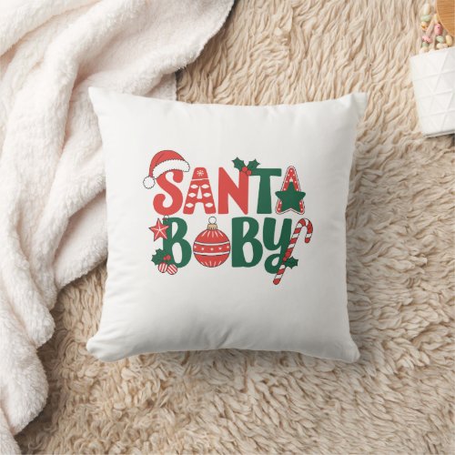 Throw Pillow _ Santa Baby