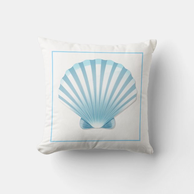 Throw Pillow-Sea Shell Pillow (Front)