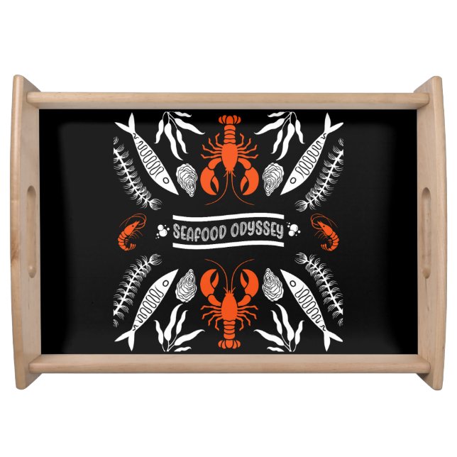 Throw Pillow Serving Tray (Front)