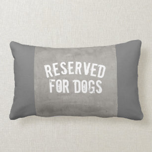 reserved for the dog pillow