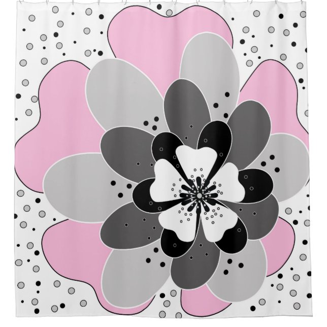 Throw Pillow Shower Curtain (Front)