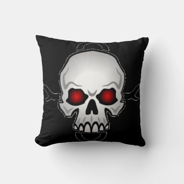 Throw Pillow Skulls (Front)