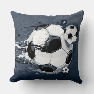 Throw Pillow-Soccer Pillow