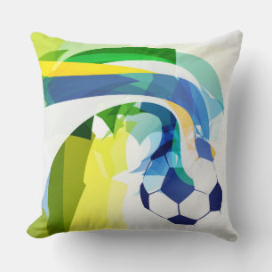 Throw Pillow-Soccer Pillow