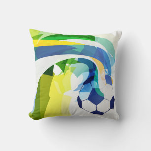 Throw Pillow-Sports Soccer Pillow