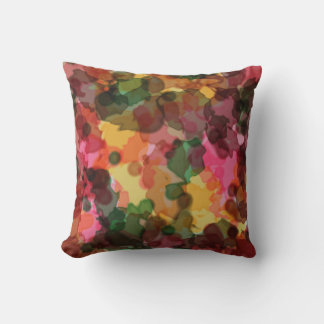 Throw Pillow, Spring Flowers Watercolor Pillow