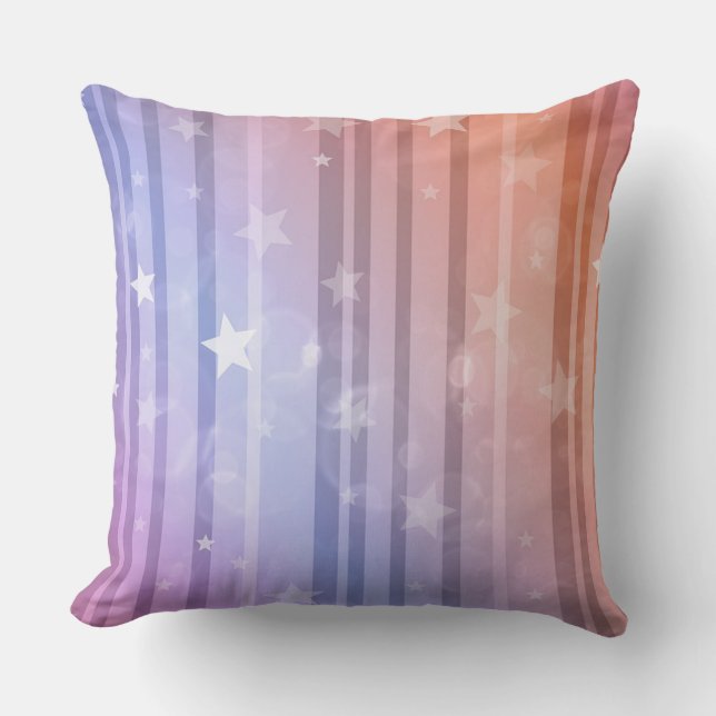 Throw Pillow/Stars and Stripes Throw Pillow (Front)