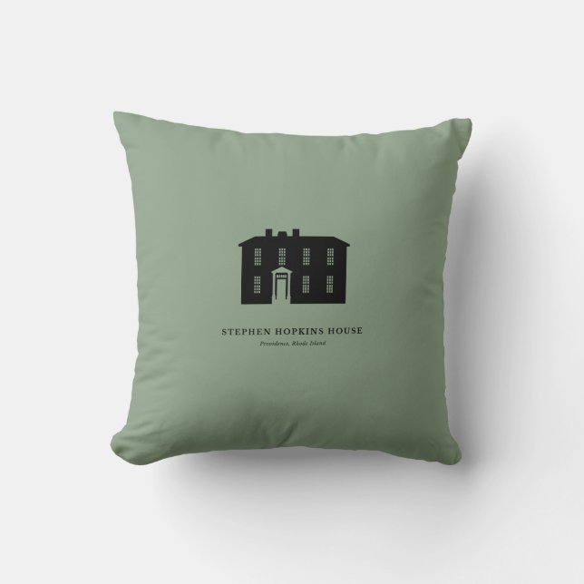 Throw Pillow — Stephen Hopkins House (Front)