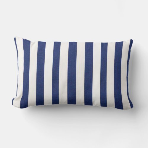 Throw Pillow Stripe Blue White