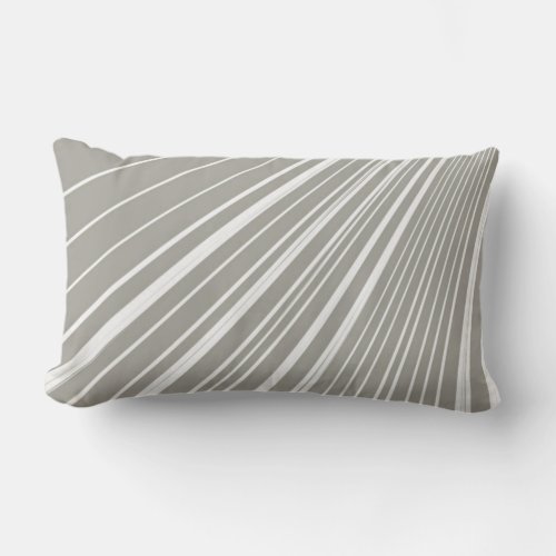 Throw Pillow Stripe Gray White