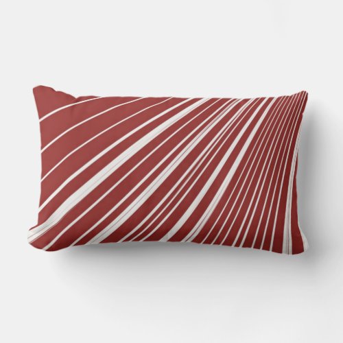 Throw Pillow Stripe Red White