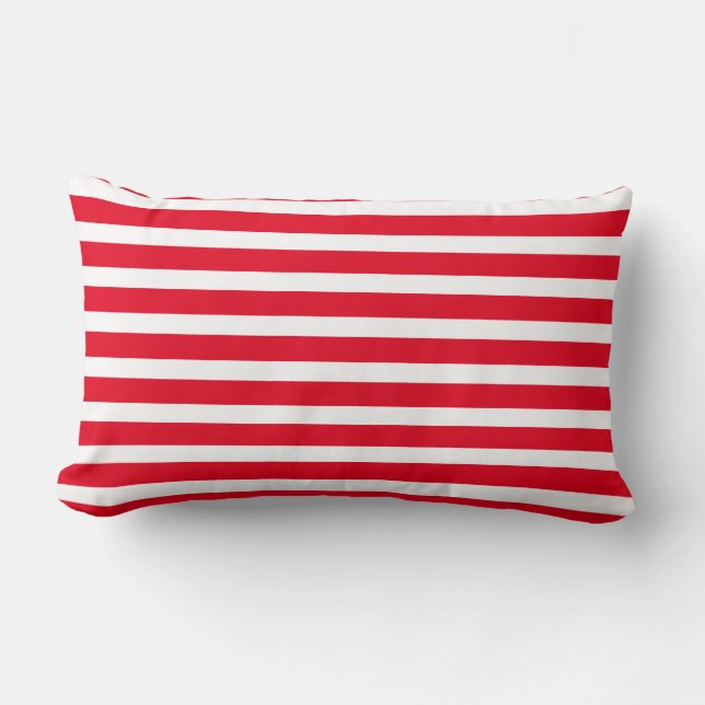 Throw Pillow-Stripes Lumbar Pillow (Front)