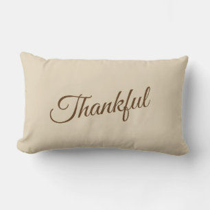 Throw Pillow-Thankful Lumbar Pillow