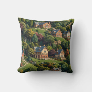 Throw Pillow(The House Like a Picture) Throw Pillow