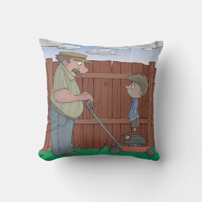 Throw Pillow - The Neighbor (Front)