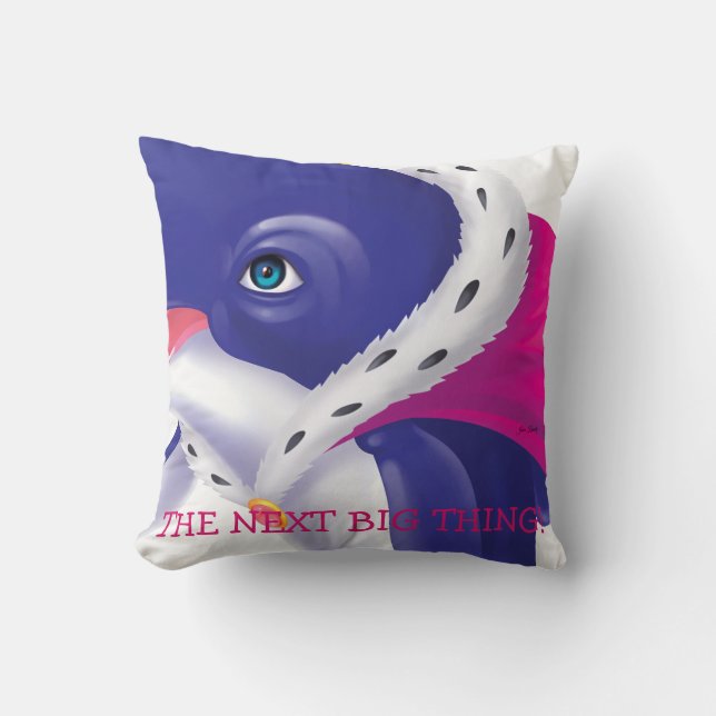 Throw Pillow "The Next Big Thing!" (Front)