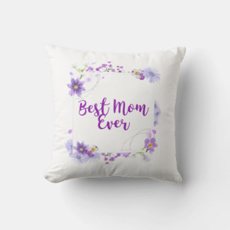 Throw Pillow, Throw Pillow 16" x 16" Best Mom Ever