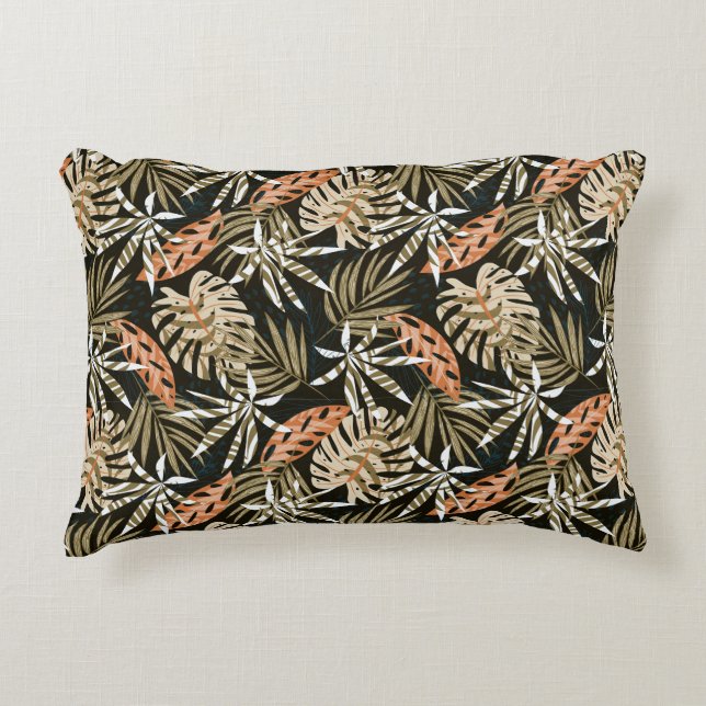 Throw Pillow Tropical Palms (Front)