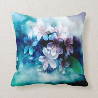 Throw Pillow - Vibrant Watercolor - Pulmaria